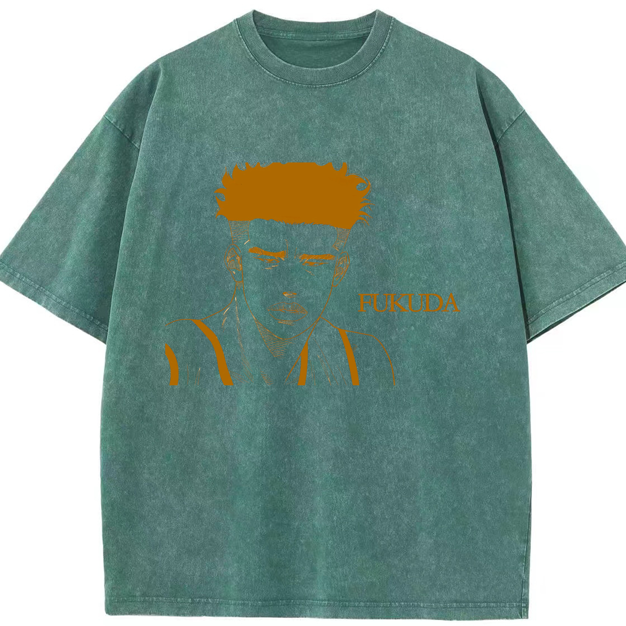 （画像用） SLAM DUNK／スラムダンク 綿100% ヴィンテージ風 半袖Tシャツ（フロントプリント）